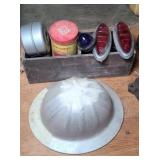 STEWART WARNER TACH, METAL HARD HAT, PARTS