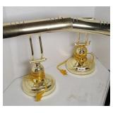 (2) BRASS DESK LAMPS