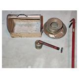 SPITTOON, SMALL PET CARRIER & MORE