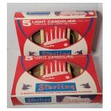 VINTAGE STERLING CHRISTMAS CANDLES