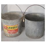 (2) GALVANIZED BUCKETS