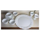 MILK GLASS PLATTER & MORE