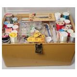 SEWING BOX W/ SUPPLIES