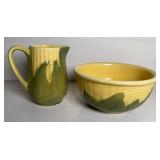 CORN BOWL & PITCHER