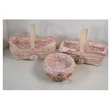 (3) LONGABERGER AMERICAN CANCER BASKETS