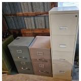 (3) FILE CABINETS