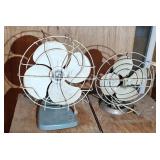 (2) VINTAGE DESK FANS: EMERSON & OTHER