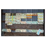 (30) MOSTLY 70s & 80s LICENSE PLATES