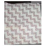 ZIG ZAG QUILT W/ SOME HANDWORK