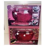 (2) INDIANA GLASS PUNCH/FRUIT/SALAD BOWLS, CLEAR