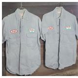 (2) VINTAGE SINCLAIR UNIFORM SHIRTS