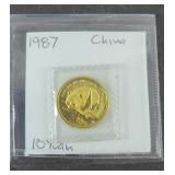 GOLD PANDA COIN 1/10 OZ GOLD