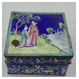 ENAMELED TRINKET BOX