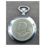 RUSSIAN POCKET WATCH W/ WORLD WAR II INSCRIPTION