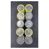 (10) ROLLS OF KENNEDY HALVES 200 COINS