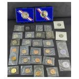 UNCIRCULATED COIN COLLECTION: (2) HALF DOLLARS