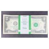 (100) $2 UNCIRCULATED CONSECUTIVE, 2017