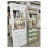(2) ANTIQUE DOORS