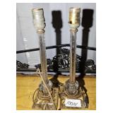 (2 DECO CRYSTAL LAMPS