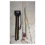 FISHING POLE, BOW, SHUFFLEBOARD STICK