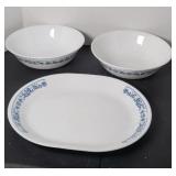 CORELLE PLATTER & BOWLS