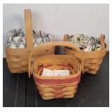 (3) LONGABERGER BASKETS