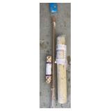 BAMBOO SHADE, FLAG POLE, SHELF LINER