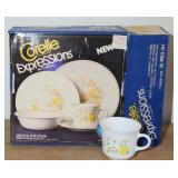 CORELLE WINDSOR ROSE SERVICE FOR 4 (NOS)