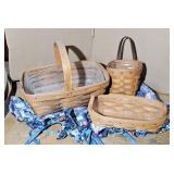 (3) LONGABERGER BASKETS