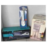 ELECTRIC KNIFE, FOOD CHOPPER, MEASURING SPOONS