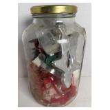 LARGE JAR OF COOKIE CUTTERS