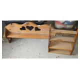 (2) KNICK KNACK SHELVES