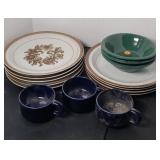 STONEWARE PLATES & OTHER DISHWARE