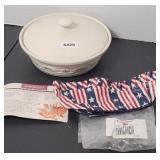 LONGABERGER COVERED BOWL