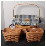 (3) LONGABERGER BASKETS