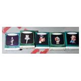 (5) MINIATURE HALLMARK ORNAMENTS