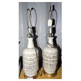 (2) MID CENTURY CHINA LAMPS