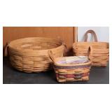 (3) LONGABERGER BASKETS
