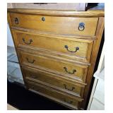 BOW FRONT CHEST DRESSER