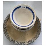 STONEWARE BOWL & CEREAL BOWLS