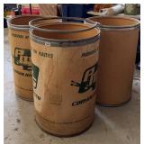 (3) CARDBOARD BARRELS USEFUL FOR STORAGE