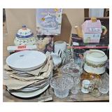 CLASSIC CHINA, CORELLE BOWL, GLASSWARE