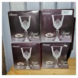 (4) SETS OF ALTESSE CRYSTAL WINE GLASSES