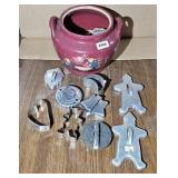 COOKIE JAR W/ COOKIE CUTTERS