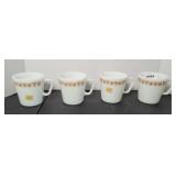 (4) PYREX COFFEE CUPS