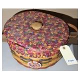 1995 SHADES OF AUTUMN BASKET W/ LID