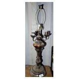 ORNATE LAMP W/ 4 BULBS