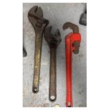 PIPE & LARGE CRESCENT WRENCHES