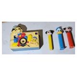 MICKEY MOUSE PEZ DISPENSERS & CAMERA