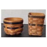 (2) LONGABERGER MINIATURES